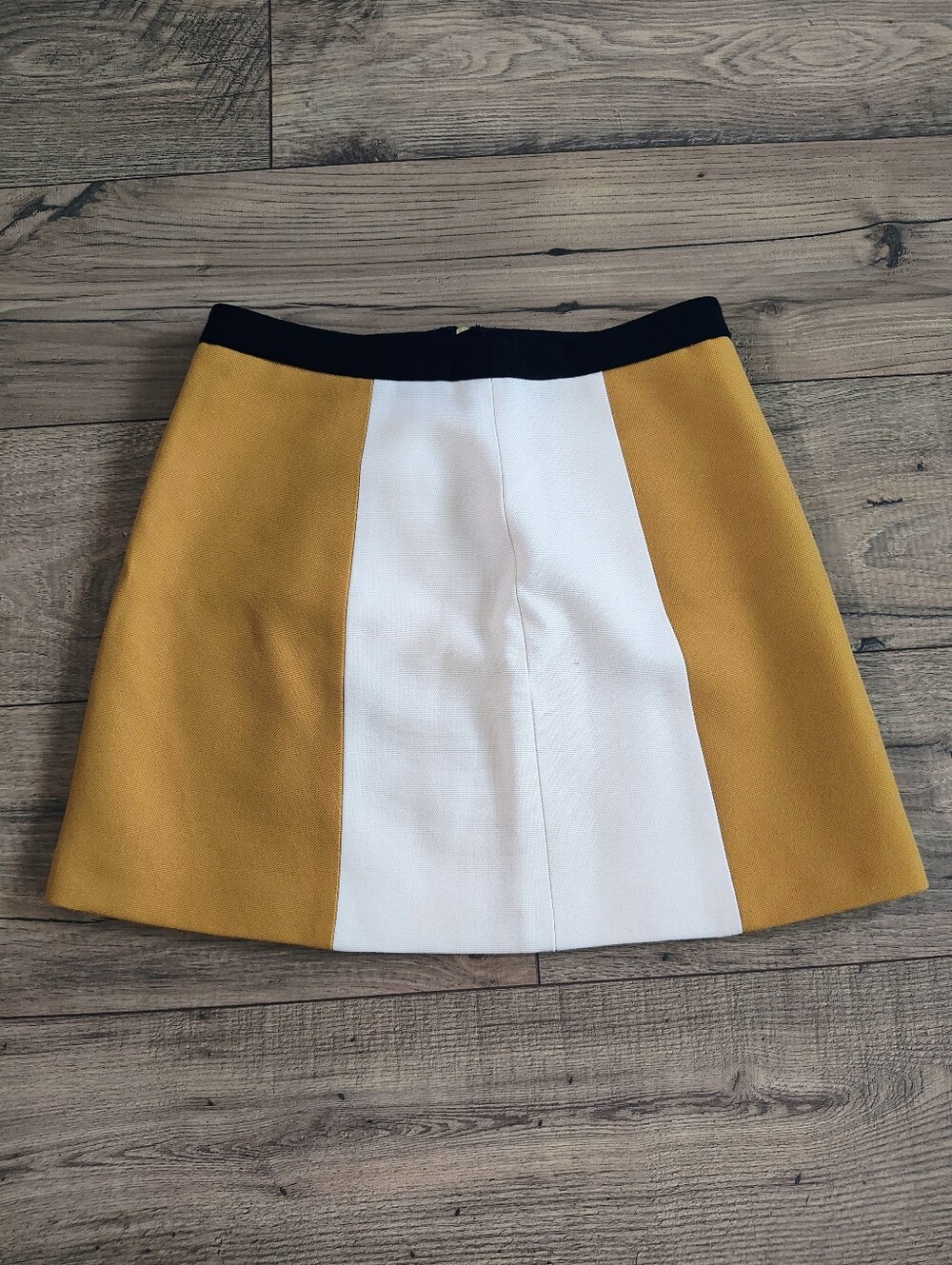 Zara Cream Satin Skirt Lined Detail